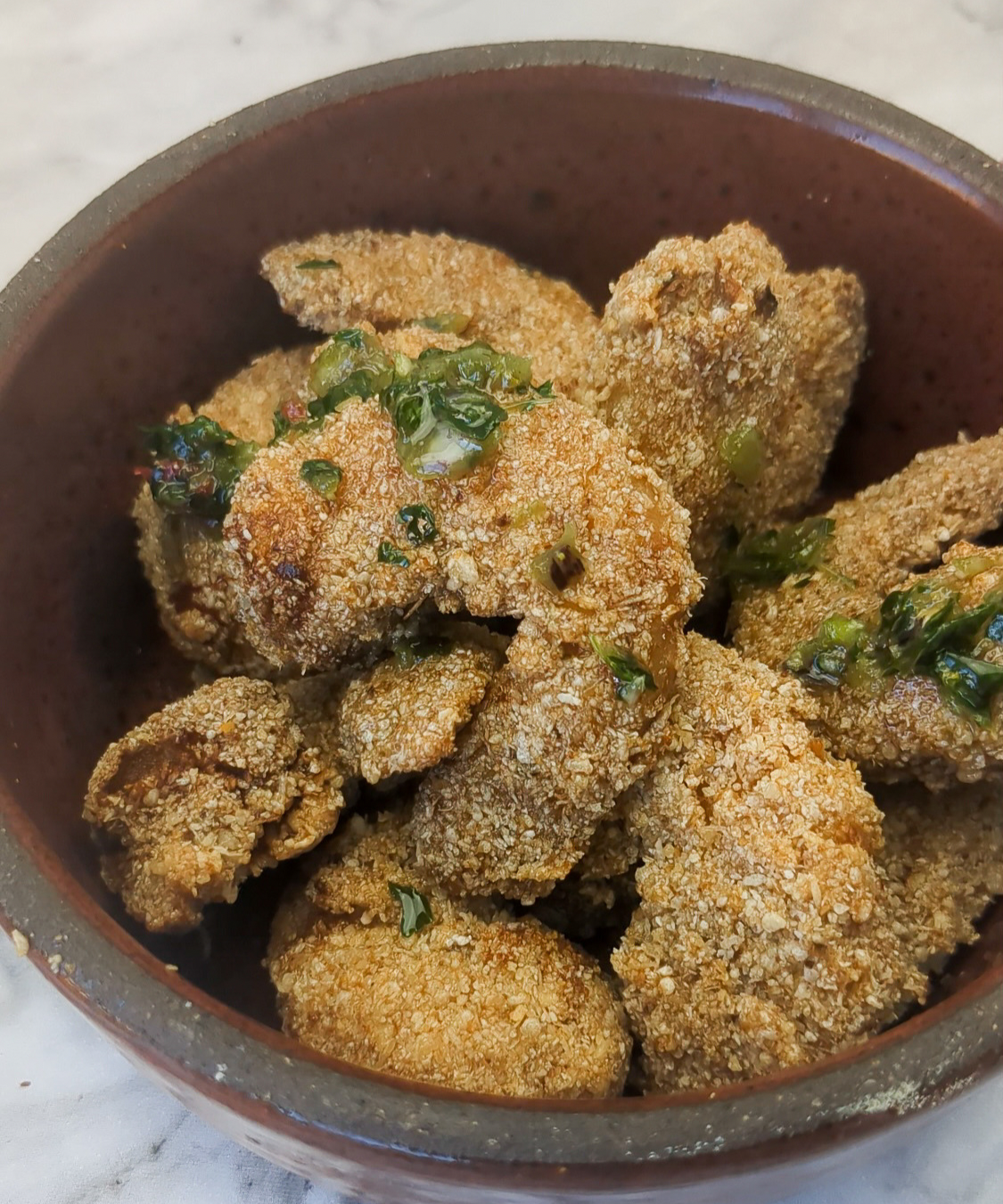 Garri Coated Prawns